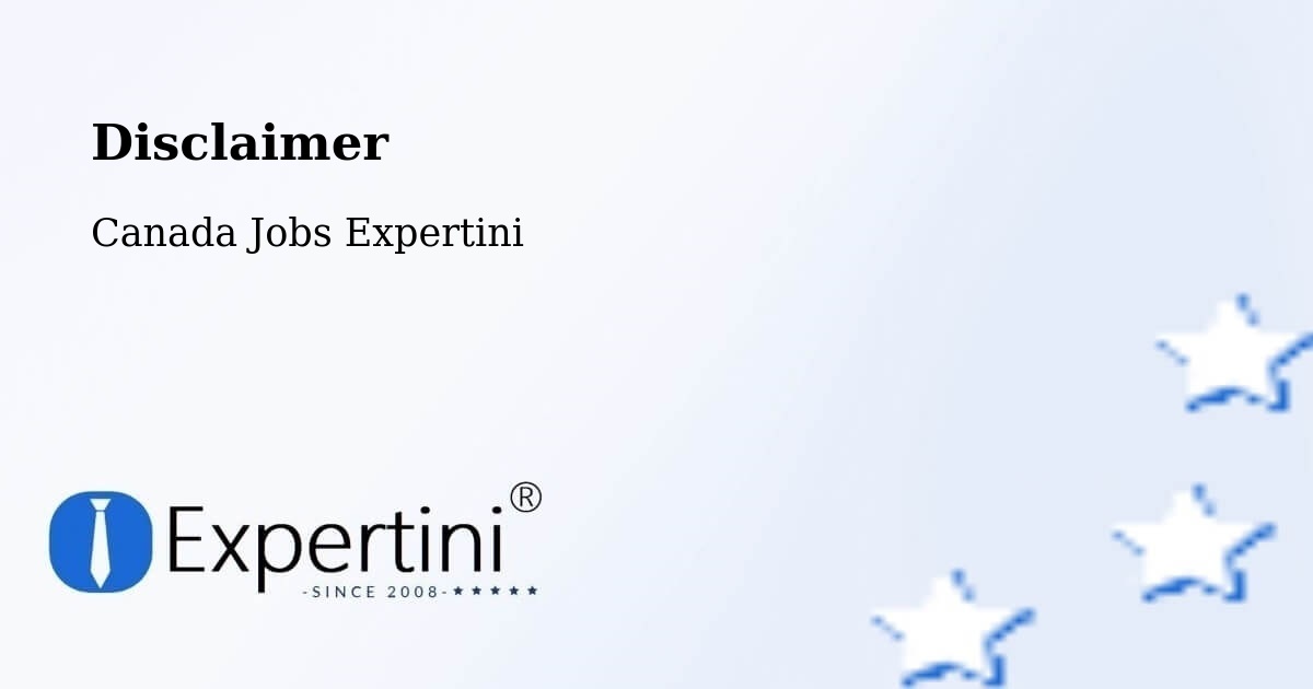Disclaimer – Headingley - Canada Jobs Expertini
